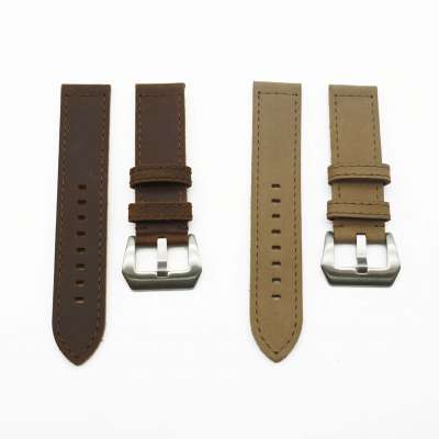 NATOBELT Manufacture Custom Vintage Two Pieces Changeable Watch Straps Genuine Leather Watch  Band For Panerai